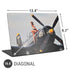 1940s Navy Pin-Up Girl On Corsair Fighter Plane Universal Laptop 16.6in (13.4 x 9.7in) Skin